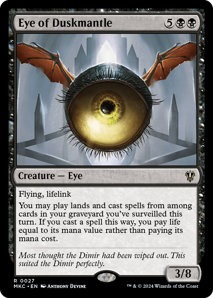 Eye of Duskmantle [Murders at Karlov Manor Commander]