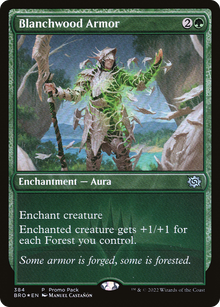 Blanchwood Armor (Promo Pack) [The Brothers' War Promos]