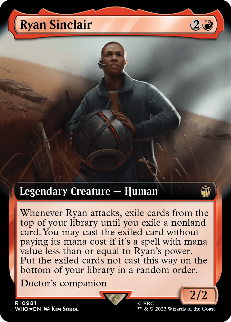 Ryan Sinclair (Extended Art) (Surge Foil) [Doctor Who]