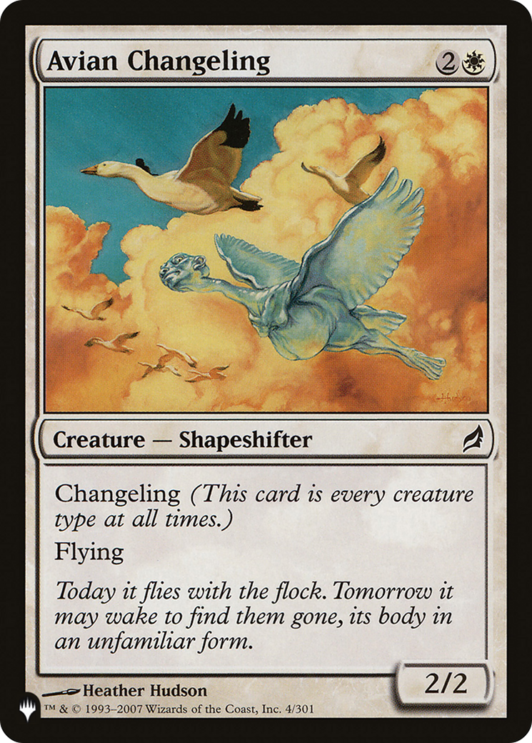 Avian Changeling [The List]