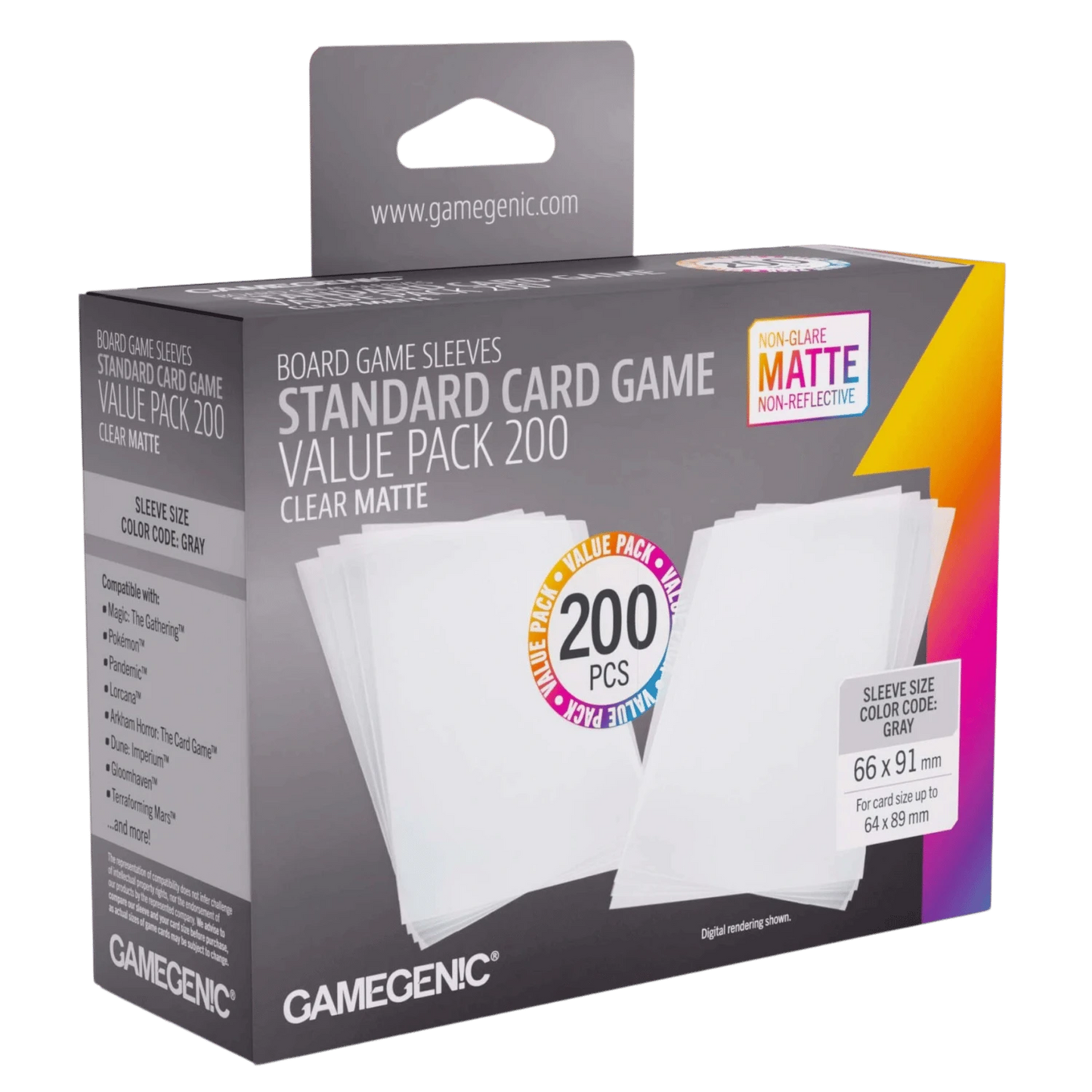 Gamegenic Value Pack Standard Matte Sleeves 200ct