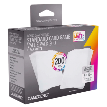 Gamegenic Value Pack Standard Matte Sleeves 200ct