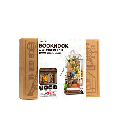 Rolife Garden Flower House Book Nook & Wonderland Miniature Kit TGB06