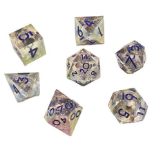 Chronicle RPG 7-Set Icy Sparkle Liquid Core Dice