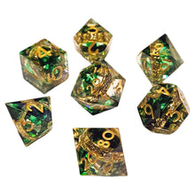Chronicle RPG 7-Set Green Ringfellows Dice