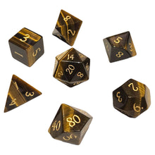 Chronicle RPG 7-Set Gemstone Tiger's Eye Dice