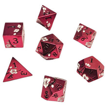 Chronicle RPG 7-Set Sakura Metal Red White Dice