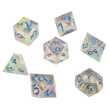 Chronicle RPG 7-Set Sharp Resin Dice Icy Sparkle