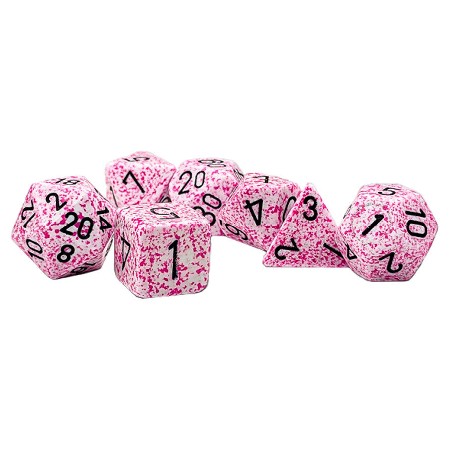 Chessex 7-Die Set - Speckled - Pink