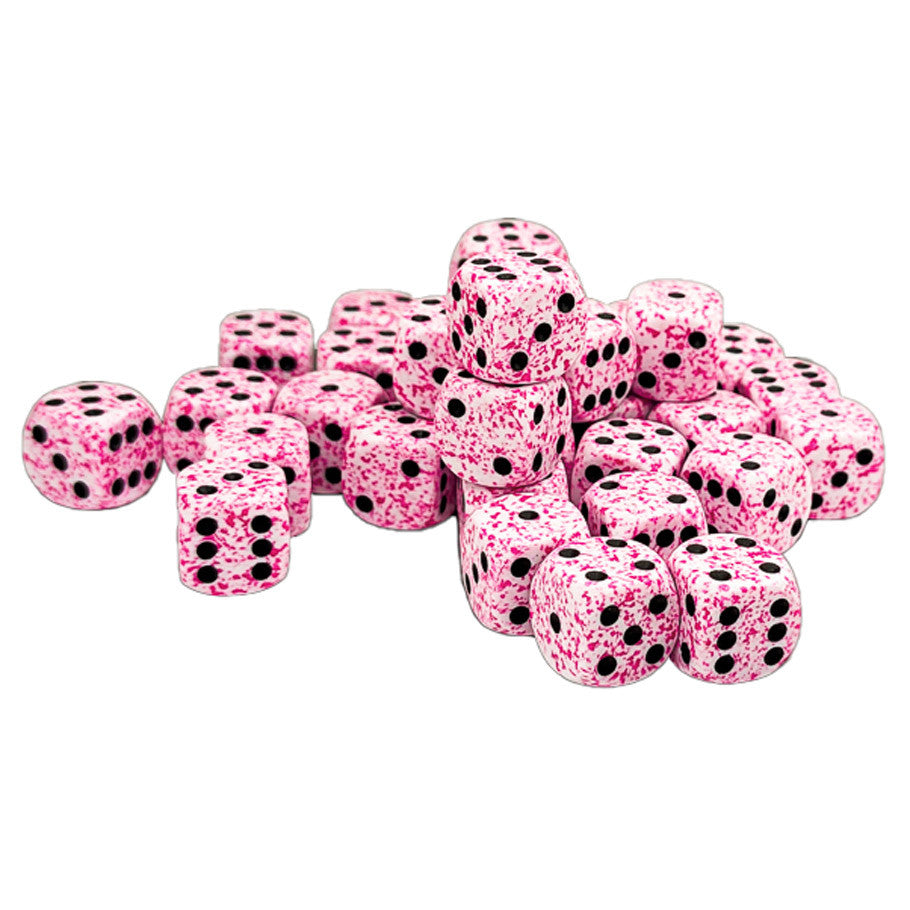 Chessex 12MM D6 Dice - Speckled - Pink