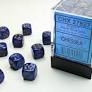 Chessex 12MM D6 - Scarab - Royal Blue/Gold