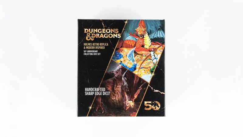 Dungeons and Dragons D&D 50th Anniversary: Modern & Retro Holmes Inspired 5-Set Dice