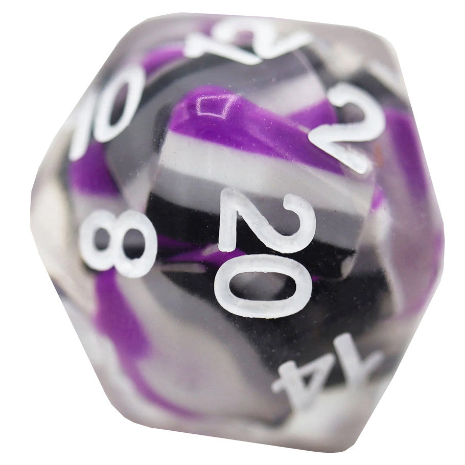 Foam Brain Games Pride Flag 7-Set Dice