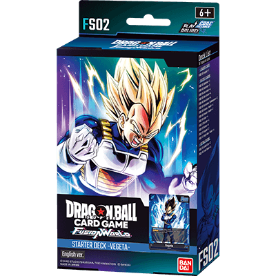 Dragon Ball Super Fusion World Vegeta [FS02] Starter Deck Display