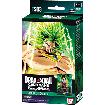 Dragon Ball Super Fusion World Broly [FS03] Starter Deck Display