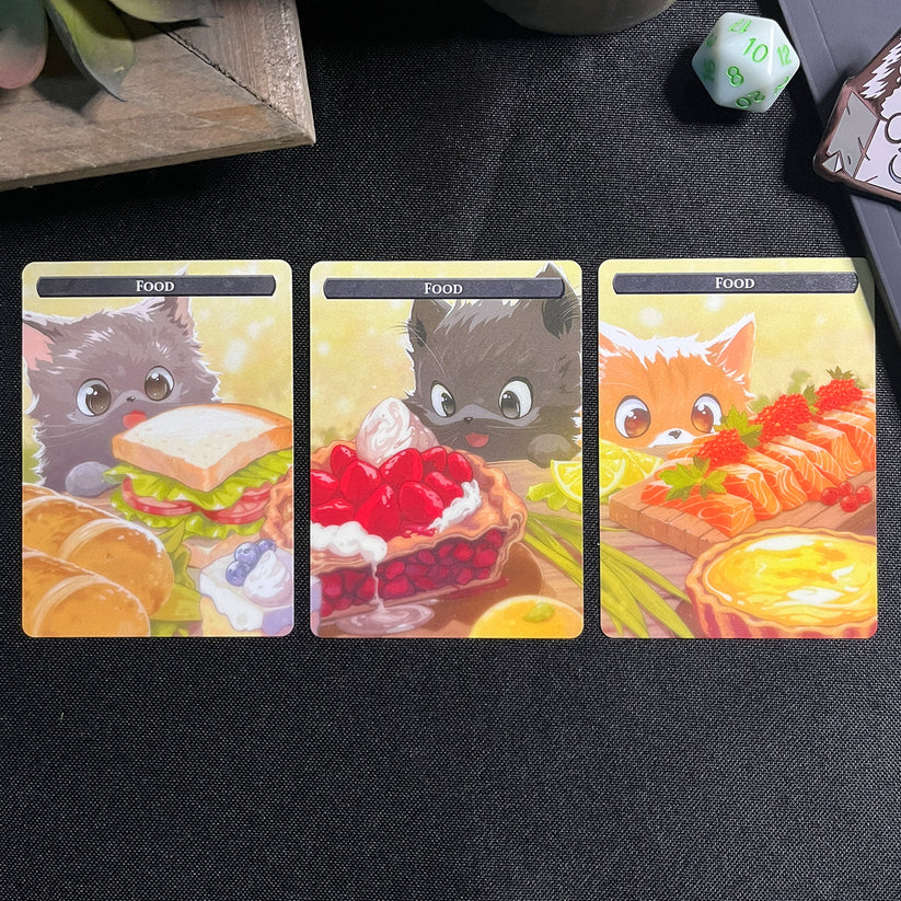 Caverns & Calicos Squirrel & Food Tokens