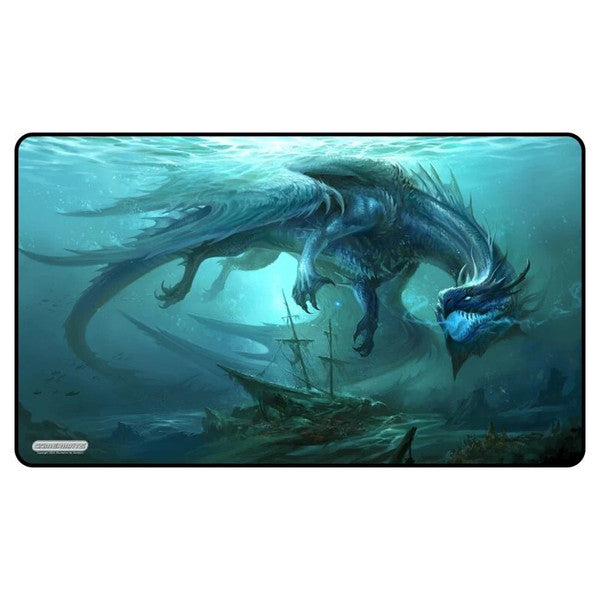GameHead Dragon from the Depths Black Stitched Playmat