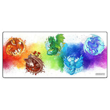 GameHead Elemental Dragons Black Stitched Deskmat