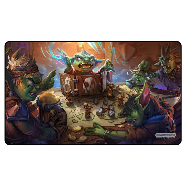 GameHead Goblin Game Night Black Stitched Playmat