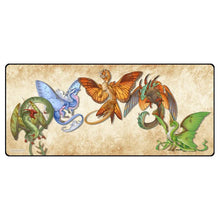 GameHead Butterfly Dragons Black Stitched Deskmat