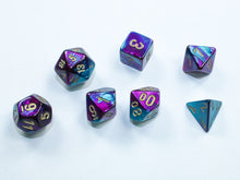 Chessex MINI 7-Die Set - Gemini - Purple-Teal/Gold