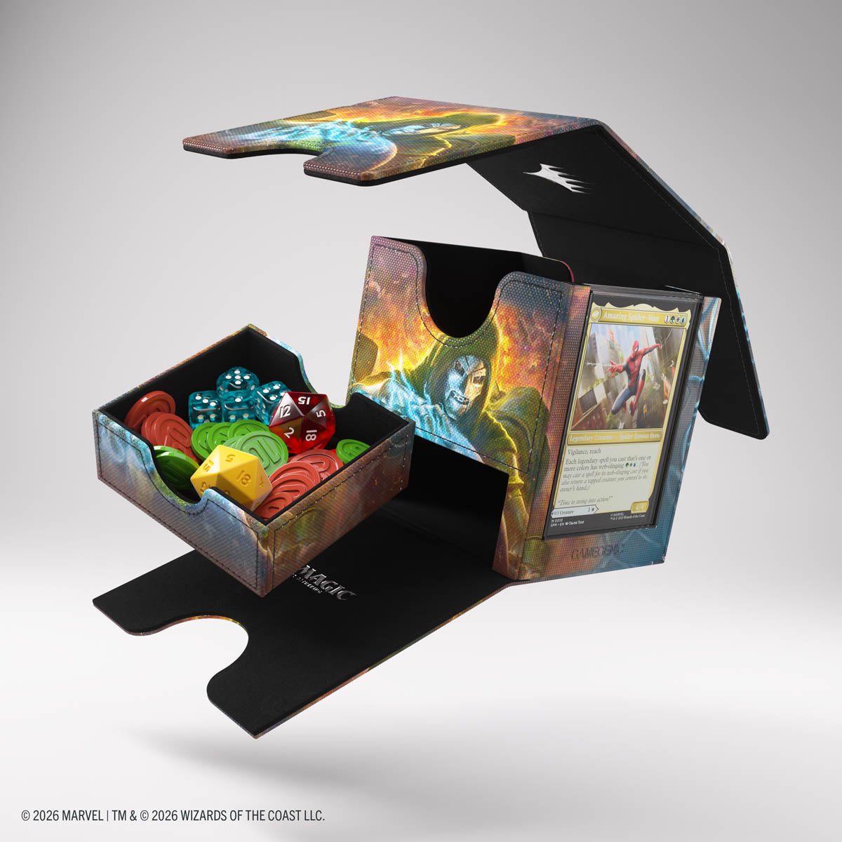 Gamegenic MTG Marvel Super Heroes Sidekick Pro 100+ XL Convertible Deck Box