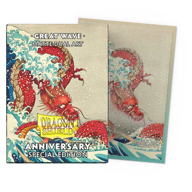 Dragon Shield 25th Special Edition Great Wave Dual Matte Art Sleeves (Standard Size)