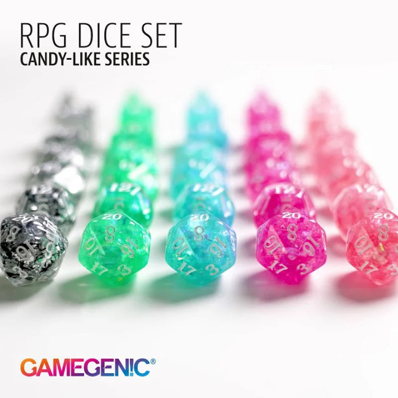 Gamegenic Candy-Like Series Set of 7 RPG Dice
