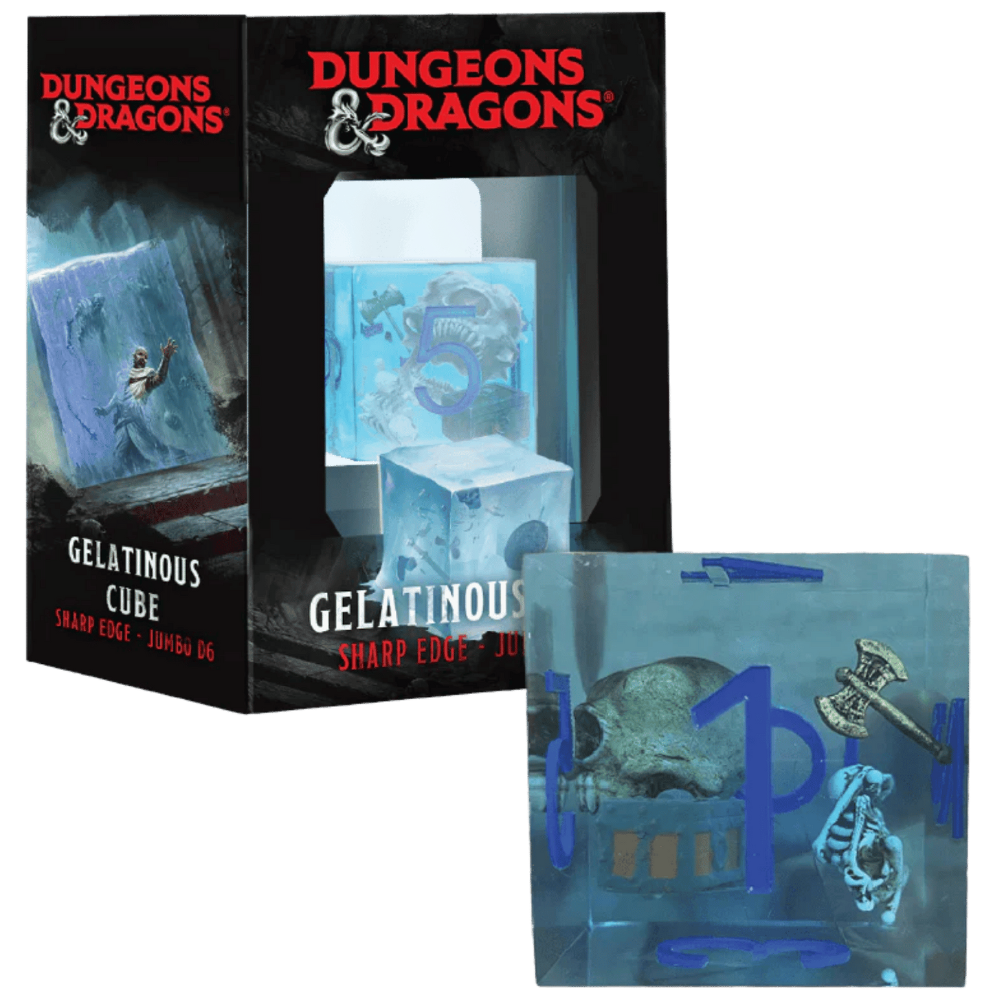 Dungeons & Dragons: Gelatinous Cube Sharp Edge Jumbo D6