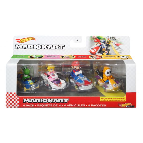 Hot Wheels: Mario Kart: Character 4 Pack