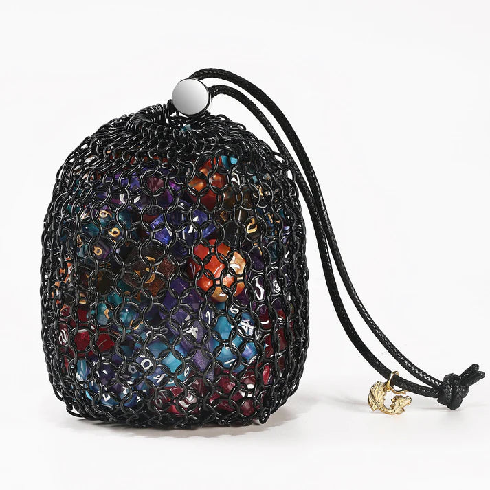 Hymgho Premium Gaming Hero's Chainmail Dice Bag