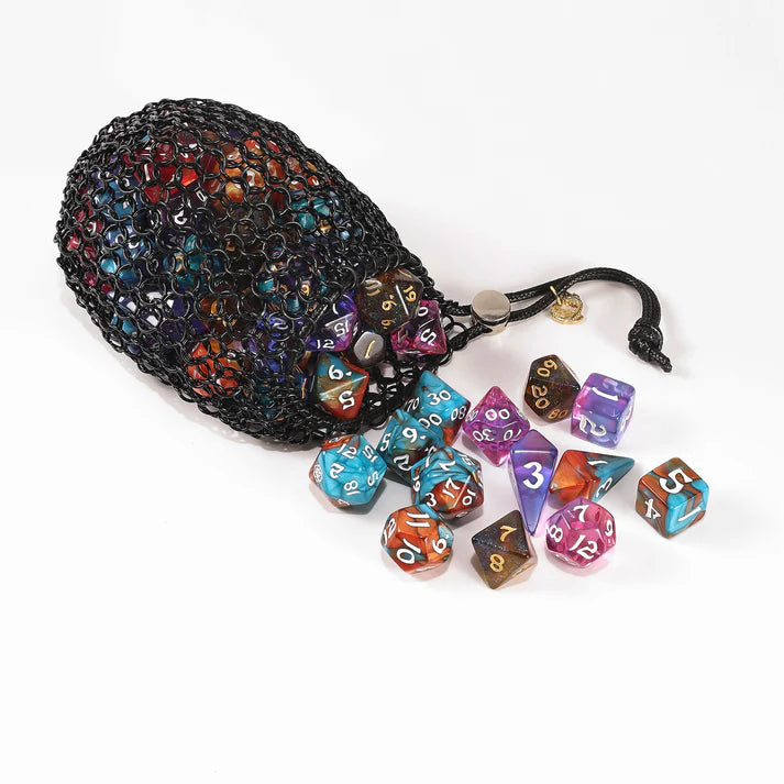 Hymgho Premium Gaming Hero's Chainmail Dice Bag