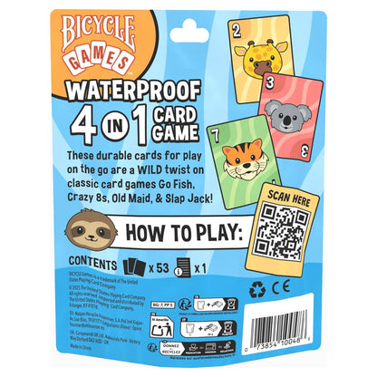 Bicycle: Waterproof 4 in 1 Card Games