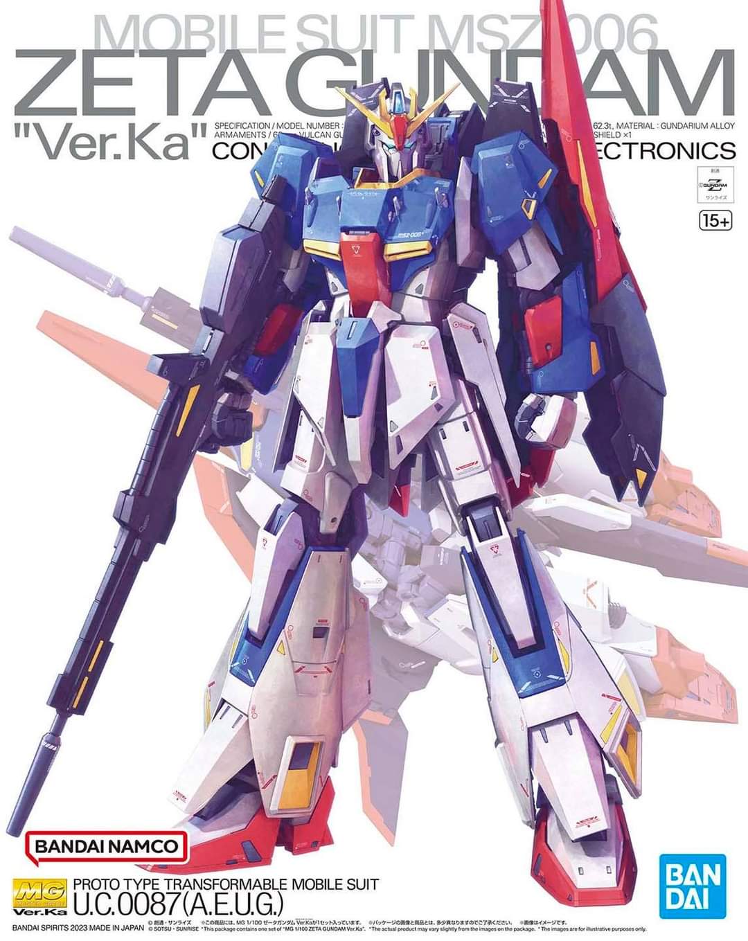 Bandai Spirits MG MSZ-006 Zeta Gundam Ver.Ka Model Kit
