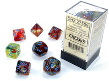 Chessex 7-Die Set - Nebula Luminary - Primary/Blue