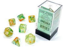 Chessex 7-Die Set - Nebula Luminary - Spring/White