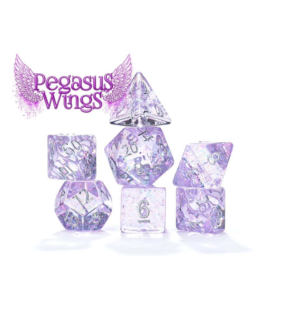 Gate Keeper Games Pegasus Wings Holographic 7-Set Dice