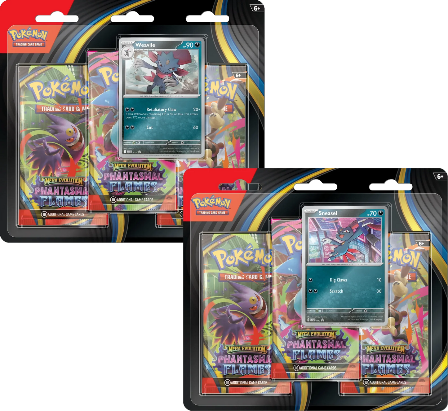 Pokemon Mega Evolution Phantasmal Flames 3 Pack Blister