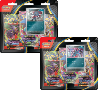 Pokemon Mega Evolution Phantasmal Flames 3 Pack Blister