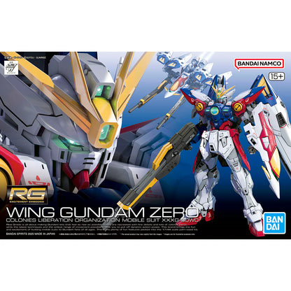 Bandai Spirits Real Grade Gundam Wing Gundam Zero 1/144 Model Kit