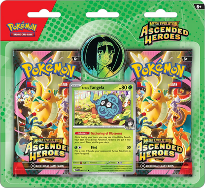 Pokemon Mega Evolution Ascended Heroes 2 Pack Blister Collection