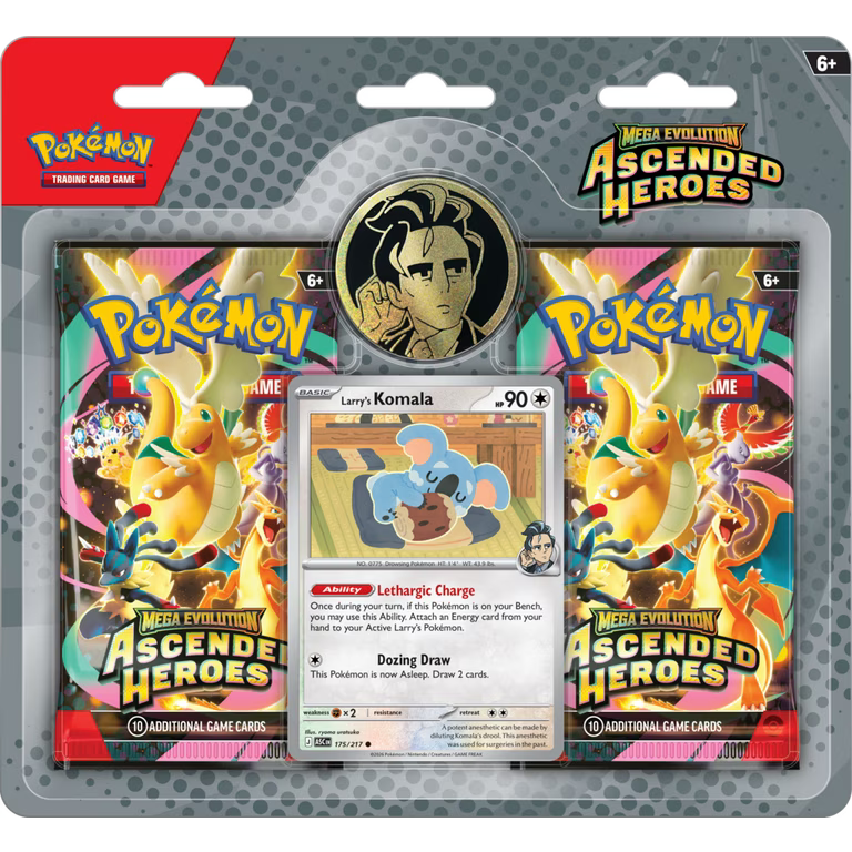 Pokemon Mega Evolution Ascended Heroes 2 Pack Blister Collection