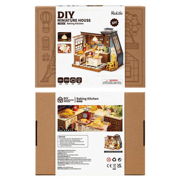 Rolife Baking Kitchen DIY Miniature House Kit DG172