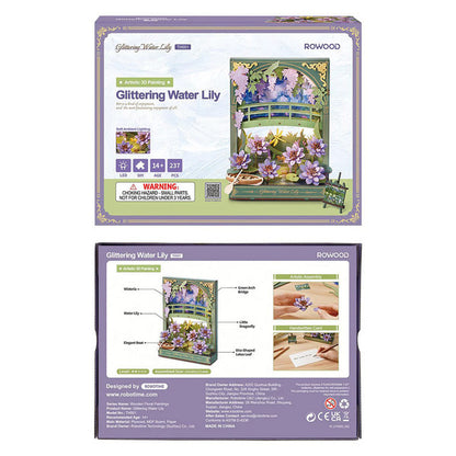 Rowood Glittering Water Lily DIY Miniature TH001