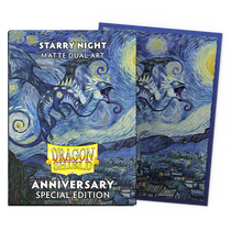 Dragon Shield 25th Special Edition Starry Night Matte Dual Art Sleeves (Standard Size)