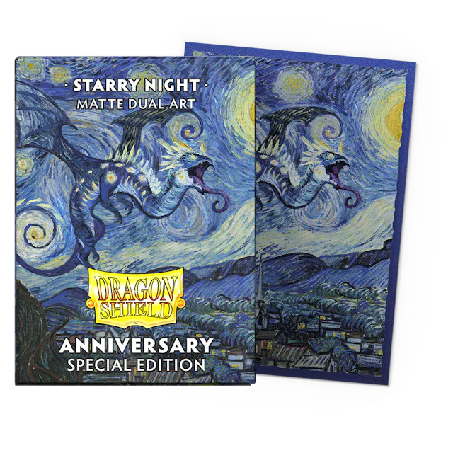 Dragon Shield 25th Special Edition Starry Night Matte Dual Art Sleeves (Standard Size)