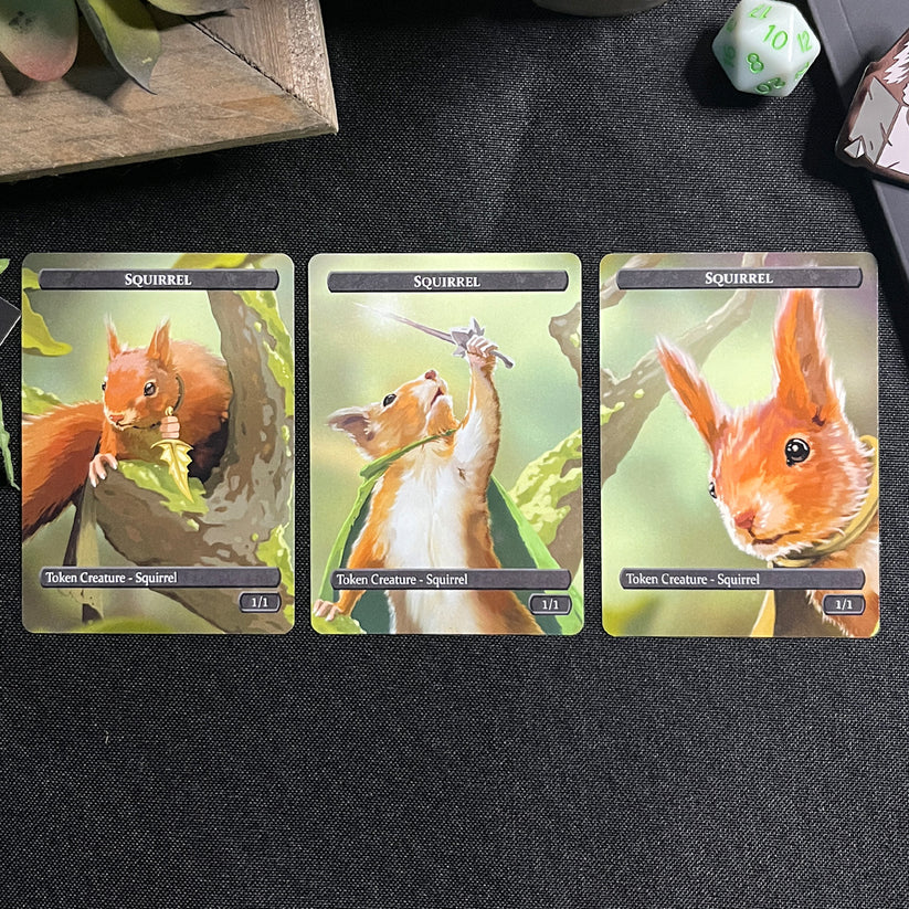 Caverns & Calicos Squirrel & Food Tokens