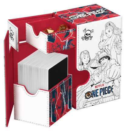 Ultimate Guard One Piece Straw Hat Pirates Sketch Xenoskin Flip'n'Tray 133+ Deck Box