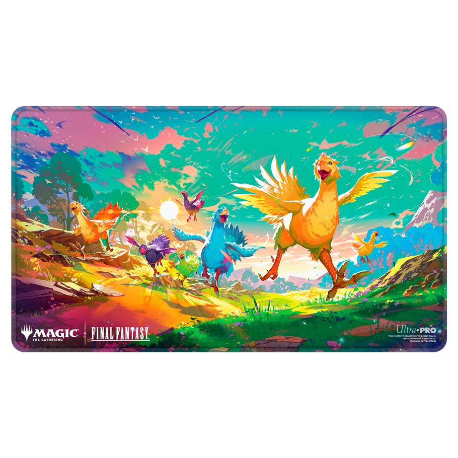 Ultra Pro MTG Universes Beyond: Final Fantasy Traveling Chocobo Bundle Key Art Holofoil Playmat