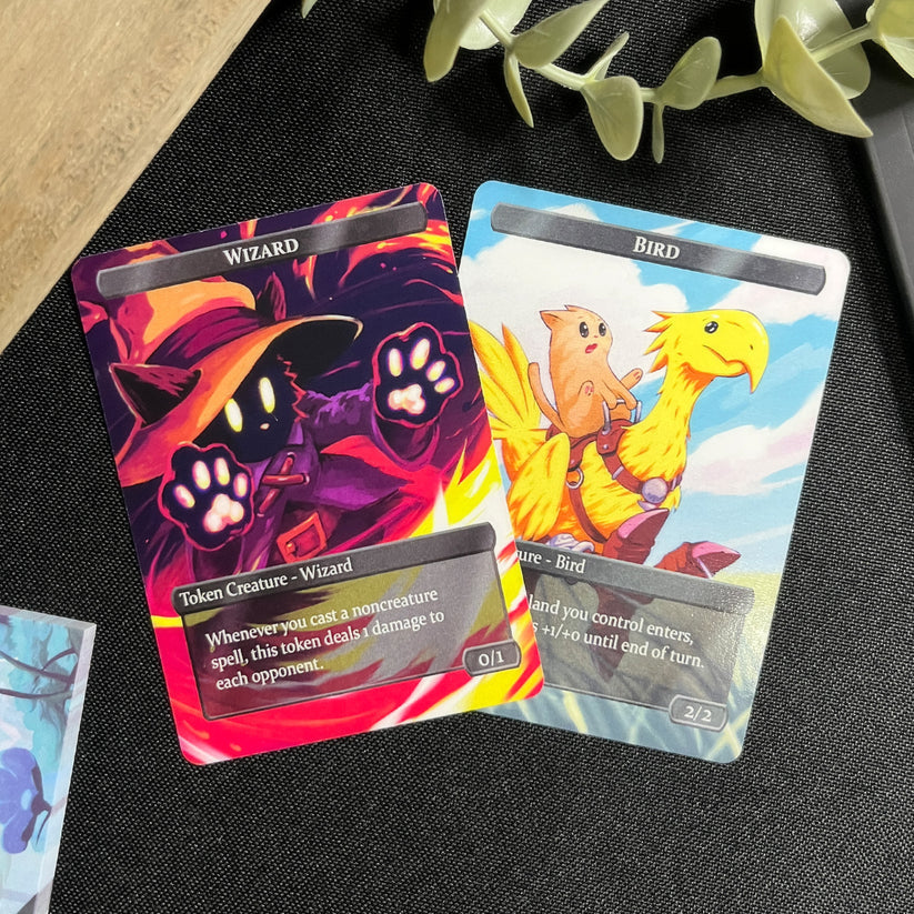 Caverns & Calicos Wizard & Bird Tokens